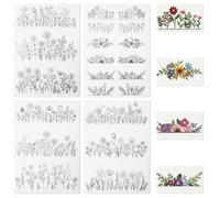4 Sheets Embroidery Paper Wash Away - Water Soluble Stabilizer for Embroidery Patterns, Stick and Stitch for Hand & Machine Sewing, Stitch Book Supplies & Accessories