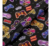 4 Sheets Gaming Wrapping Paper, 70 x 50cm Game Controller Gift Wrap Paper Boys Birthday Wrapping Paper Christmas Birthday Gift Wrap Packaging for Boys Girls Game Lovers