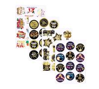 4 Sheets Happy New Year Stickers,New Year Decorations 2026,Cards Pack Label Stickers for Gift Packaging and Party Supplies