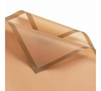 4 Sheets Magic Edge Fog Flower Wrapping Paper Style Gift Half Transparent Rose Packing Florist Bouquet Wrapping Material(Cofeee)