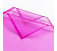 4 Sheets Magic Edge Fog Flower Wrapping Paper Style Gift Half Transparent Rose Packing Florist Bouquet Wrapping Material(Rose red)
