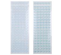 4 Sheets Mini Letter Stickers, Small Colour Heart Shape Alphabet Stickers for Scrapbook, Notebook Decoration, Name Tag - Blue & Light Blue