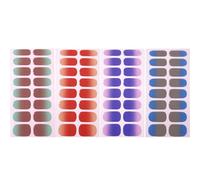 4 Sheets Nails Art Sticker Gels Nails Strips Colorful Nails Polish Sticker Nails Wraps Nails Art Decorations