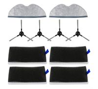 4 Side Brushes and 4 Filters Set for Xiaomi for e5 for mijia Robot | Four high-efficiency filters for capture dust and pet hair; improves indoor air quality significantly