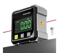 4-Side Magnetic Digital Angle Gauge, Magnetic Digital Angle Gauge with Laser, Inclinometer with Backlight, for Woodworking, Table Saw, Construction (1pcs)