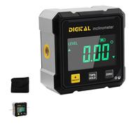 4-Side Magnetic Digital Angle Gauge, Rechargeable Cube Inclinometer, Cube Inclinometer with Backlight, for Woodworking, Table Saw, Construction (1pcs)
