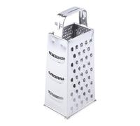 4 Side Nonrust Steel Vegetable Grater Flat Handle Kitchen Tool with Detachable Cutter for Easy Cleaning Nonrust Steel Four Side Grater