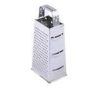 4 Side Vegetable Grater Nonrust Steel Flat Handle Design Dishwasher Safe Sturdy Kitchen Tool for Slicing Shredding Nonrust Steel Four Side Grater