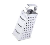 4 Side Vegetable Grater Nonrust Steel Flat Handle Design Dishwasher Safe Sturdy Kitchen Tool for Slicing Shredding Nonrust Steel Four Side Grater