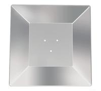 4-Sided Heat Reflector Shield, Square Heat Reflector Shield Replacement Top Parts, Square Aluminum Reflector Flame Shield for Outdoor Heaters(11cm)