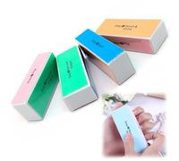 4-Sided Nail Buffer, 4-Pack Professional Nail Buffer Blocks, Nails Files for Natural, Acrylic and Gel Nails, Manicure Tools Nails-Buffer Block Fingernail Buffering File for Smooth Shine, Easy to Use