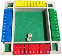 4-Sided Number Flipping Dice Game - Fun Interactive Party & Drinking Game with Dice for Adults, Social Gatherings & Game Nights (GreenDoubleSided Numbers)