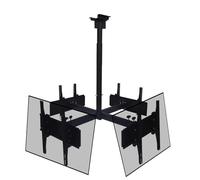 4 Sides Ceiling TV Mount Stand - Tv Wall Mount,For 32-65 Inch TVs 360° Rotating Frame,Can Tilt Telescopic TV Lift,Support 4 Screens Height Adjustment Roof Bracket