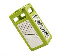 4 Sides Grater Stainless Steel Foldable Shredder Cheese Vegetable Flat Ribbon Fruit Peeler (Green)