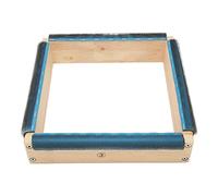 4 Sides Punch Needle Frame, 25 * 25cm Solid Wood Tight Holding Embroidery Strip Frame Rug Hooking Frame with Screws for Tufting