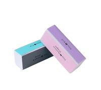 4 Sides Sponge Nail Buffers Colorful Sanding Buffing Block Grinding Polishing Nail File 4 Sided Professional Nail Manicure Tool(1pcs G-127)