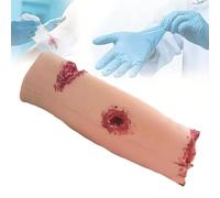 4 Simulated Wounds Bleed Control Trainer, Stop The Bleed Training Kit, Calf Wound Packing Wound Trainer Model with 4 Simulated Wounds, Improves Training Effect, for Teaching and Training