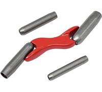 4 Size 1/2" 5/8" 3/4" 7/8" Interchangeable Brick Jointer Steel Barrel Bricklaying Jointer, Hardened Steel Brick Jointer Tool with Cloth Bag for Bricklayers, Masonry