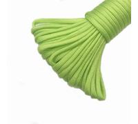 4 Size 4mm 7 Stand Cores Paracord For Survival Parachute Cord Lanyard Camping Climbing Camping Rope Hiking Clothesline(Green,5m)