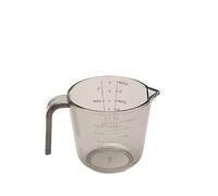 4 Sizes 150ml 300ml 600ml 1000ml Clear Dark Plastic Measuring Cup Scale Spoon Set with Handle Coffee Baking Utensils(300ml Dark)