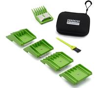 4 Sizes Professional Universal Animal Clipper Replacement Attachment Guard Guide Combs 1/8" 1/4" 3/8" 1/2" Compatible with Oster A5 Style Classic 76 Andis AG, BG Wahl KM Series Pet Clippers (Green)
