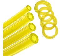 4 Sizes Strimmer Fuel Line,Universal Petrol Strimmer Fuel Pipe Line Hose,2X3.5mm,2.5X5mm,3X5mm,3X6mm Engine Filter Tube Kit Replacement for Lawn Mowers Water Pumps Snow Blowers Small Engin,1m Yellow