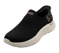 (4) Skechers Slip-ins Go Walk Flex Womens Slip On Trainers in Black Pink