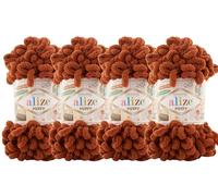 4 skn/Ball Alize Puffy Baby Big Loop Blanket Yarn 100% Micropolyester Soft Yarn 400gr 39.3 yds (597)