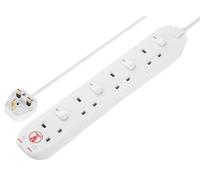 4 SKT 2M 13A IND SW SRG EXT LEAD WHITE - SWSRG4210N-MP