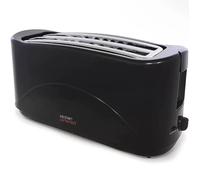 Kitchenperfected 4 Slice Long Slot Toaster - Black -