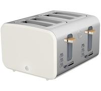 4 Slice Nordic Style Toaster, White - SWAN
