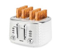 4 Slice Textured Toaster 7 Level Browning Control Defrost Reheat Cancel, 1750W