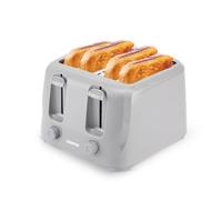 4 Slice Toaster Family Size Bread Toaster 6 Variable Browning Control 1400W Geepas Grey One Size