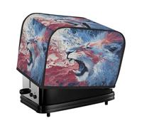 4 Slice Toaster Cover Roaring Lion Abstract Art Dust Cover for Bread Machine,Small Kitchen Appliance