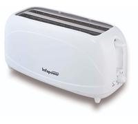 4 Slice Toaster White 1300W Variable Browning Control Longslot Voche Cool Touch