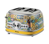 Ariete 156 Positano Toaster, 1630 W, 4 Slice, 6 Browning Levels, Crumb Tray, Defrost Function, Automatic Ejection, No Tongs