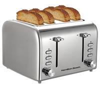 4 SLOT STAINLESS STEEL TOASTER; HB5729 (HAMILTON BEACH) Qty X 1