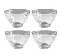 4 Small Glass Ramekins 75ml / 2.5oz - Clear Round Dessert Bowls for Crème Brûlée, Dips, Sauces, Pudding, Baking, Prep