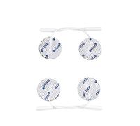 4 Small Round Electrodes Pads - 32mm Diameter - Compatible to TENS EMS Units with 2mm Connection - axion Brand Quality by axion.Germany