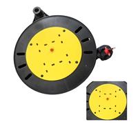 4 Socket, 10 Metre Case Reel, Large Extension Lead Cable Reel, Heavy Duty, Outdoor Extension Lead, Ideal for DIY, Workshop, Garden, Home Use