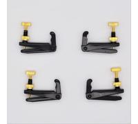 4 soundman Fine Tuners for 4/4 and 3/4 Violin - Metal String Finer for Violino - Set of 4 - Traditional Design - Black