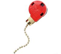 4 Speed Ceiling Fan Pull Chain Switch for Ceiling Fans Wall Lamps Pendant Lights 3A 250VAC 6A 125VAC UL Certified (A)