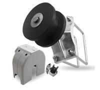 4" Square Post x 2" Chain Link Fence Gate Frame-Cantilever Gate Wheels Cantilever Slide Gates Cantilever Gate Rollers (B - 4" Square Post with Covers - 1Pack)