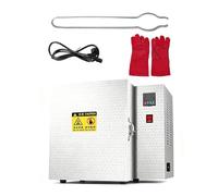 4-Stage Heating Electric Kiln for Pottery at Home,Burnout Oven 1500W for Silver Melt Work-Heavy Box Resistance Muffle Furnace for Hobbyist Ceramic Firing Equipment