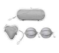4 Stainless Steel Halogen Seasoning Balls, with Chain Design, Kitchen Cooking Dregs Filter Tool, Tea Strainer Spice Box.