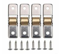 4 Stainless Steel Sliding Door Rollers for Smooth and Quiet Performance in Various Applications (14mm Flat wheel)