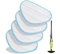 4 Steam Mop Pads Compatible with H2O HD Steam Mop,Reusable Microfibre Mop Pads,Mop Pads for Floor Cleaning,