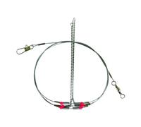 4 steel clip leaders Ragot 1,5 m 60lbs Argenté TU
