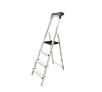 4 Step Ladder, 3-8 Steps Ladder, Multi-Purpose Stepladder, Indoor/Outdoor step, Lightweight, Portable, Platform Ladders For Kitchen Home Garden (4-Step & Tool Tray)