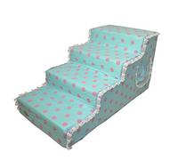 4-Steps Pet Stairs Dog Steps Climbing Activity Ladder Ramp Mobility Aid For Aging Dogs Supplies 80x40x40cm 13 Colors pet dog(J)